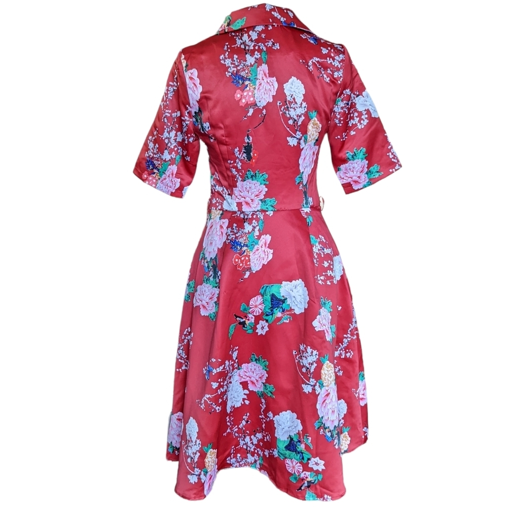 Gorgeous NWT 50's Style Viola M Floral Size S - Picture 3 of 11
